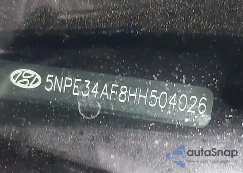 2017 Hyundai Sonata Sport из США, поврежденный, VIN 5NPE34AF8HH504026